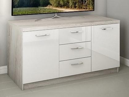 Comoda PS BX-150 (3 sert.) Stejar Cortona / Alb