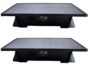 Iluminat fatada Elmos Set lampă de perete cu panou solar 1.5 W 5 V IP65