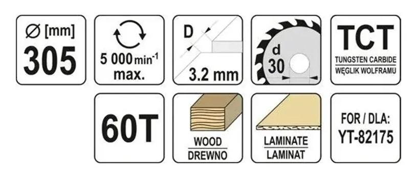 Disc de taiere Yato 305 * 30 mm