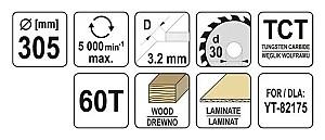 Disc de taiere Yato 305 * 30 mm