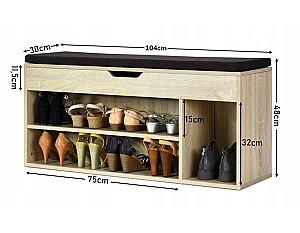 Dulap pentru incaltaminte Costway JV11726NA (Sonoma Oak)
