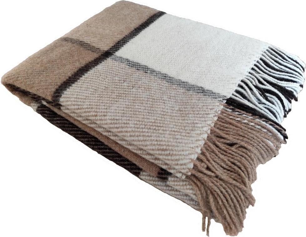 Pled Vladi Elf 140x200 (Lână 70%, Poliester 30%) Maro