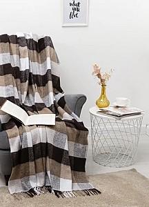 Pled Vladi Palermo 140x200 (Lână 20%, Poliester 40%, Acril 40%) Maro / Bej