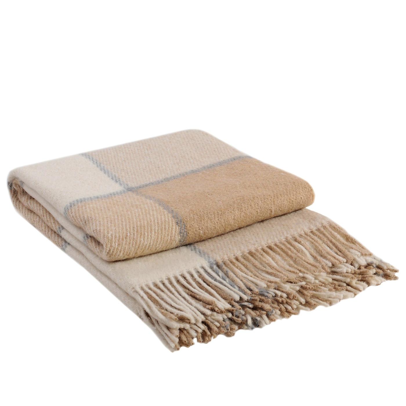 Pled Vladi Elf 140x200 (Lână 70%, Poliester 30%) Bej