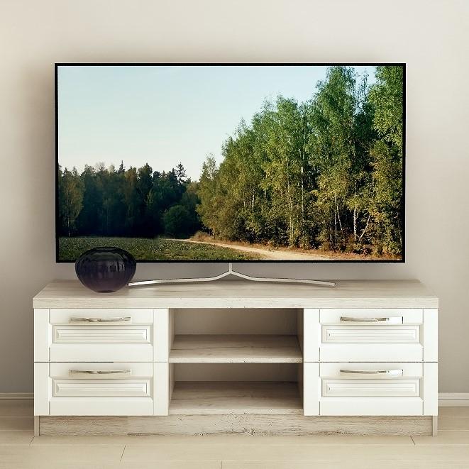 Tumba pentru televizor PS TVF-180 (1.8 м) Cortona / Alb