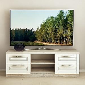 Tumba pentru televizor PS TVF-150 (1.5 m) Cortona / Alb