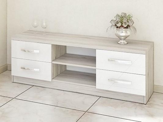 Tumba pentru televizor PS TVX-150 (1.5 m) Stejar Cortona / Alb