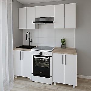 Set mobila bucatarie Smartex K1 180 cm Alb