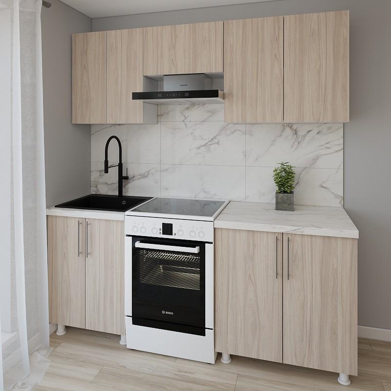 Set mobila bucatarie Smartex K1 200 cm Stejar Deschis