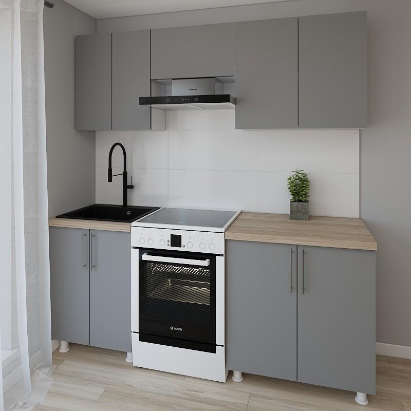 Set mobila bucatarie Smartex K1 200 cm Grafit