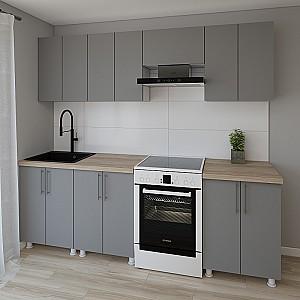 Set mobila bucatarie Smartex K1 240 cm Grafit