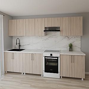 Set mobila bucatarie Smartex K1 300 cm Stejar Deschis