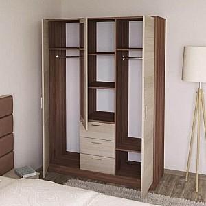 Dulap PS S-120 (3 sert.) (oglinda) Wenghe / Chamonix Deschis