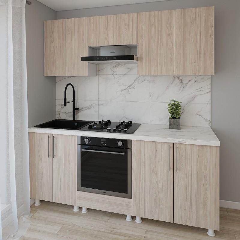 Set mobila bucatarie Smartex K3 200 cm Stejar Deschis