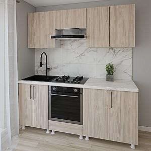 Set mobila bucatarie Smartex K3 200 cm Stejar Deschis