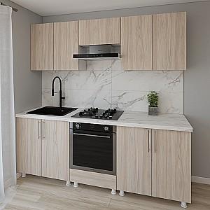 Set mobila bucatarie Smartex K3 220 cm Stejar Deschis