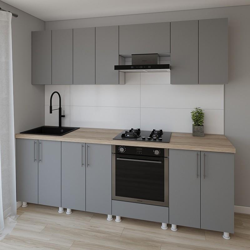 Set mobila bucatarie Smartex K3 240 cm Grafit