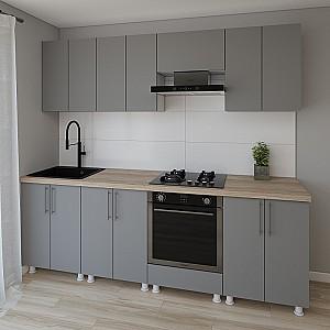 Set mobila bucatarie Smartex K3 240 cm Grafit