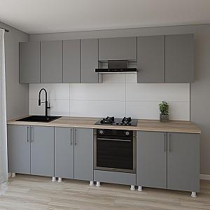 Set mobila bucatarie Smartex K3 280 cm Grafit