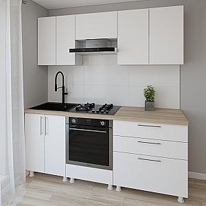 Set mobila bucatarie Smartex K4 200 cm Alb