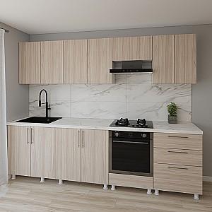 Set mobila bucatarie Smartex K4 280 cm Stejar Deschis