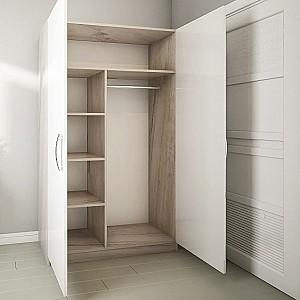 Dulap PS SX-120 Stejar Cortona / Alb