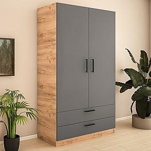 Dulap PS SZ-120 (2 sert.) Stejar Auriu / Grafit Gri