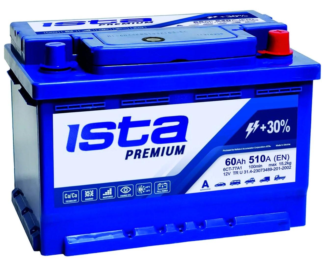 Acumulator auto Ista Premium 60AH