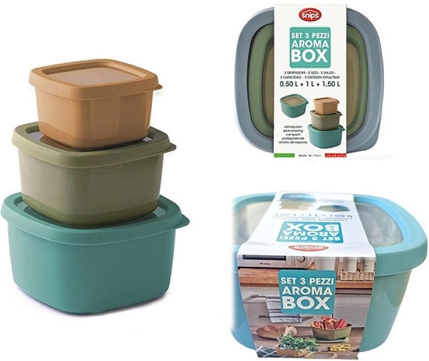Set de recipiente alimentare Snips Aroma Box Multicolor (56517)