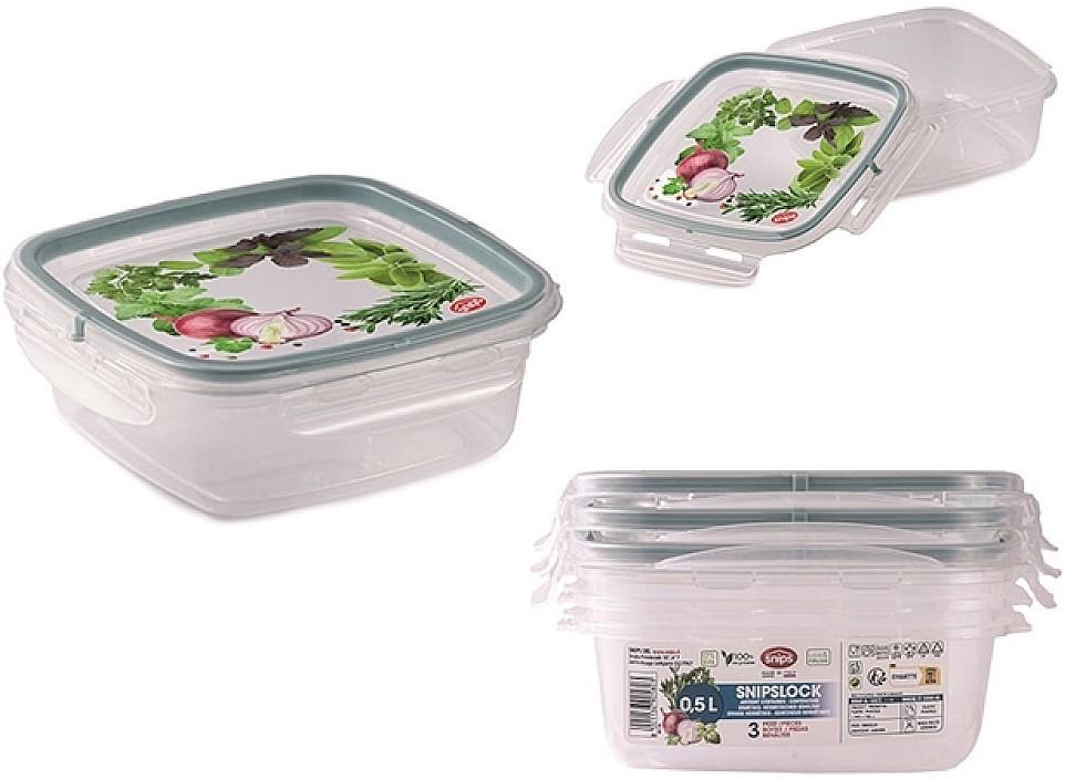 Set de recipiente alimentare Snips Quadro (56542)