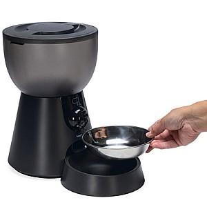 Bol de hrana pentru pisici Beeztees Smart Feeder Cam Anthracite 22x36x32 cm