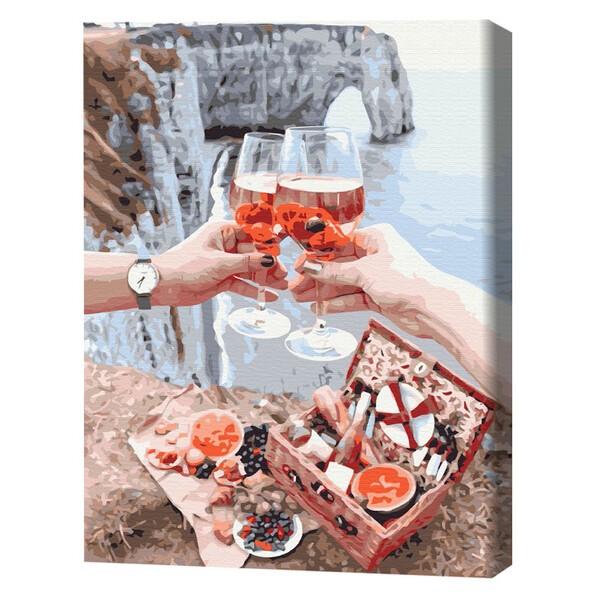 Tablou pe numere BrushMe Mic dejun pe stanca (fara cutie)