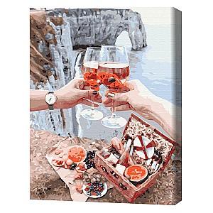 Tablou pe numere BrushMe Mic dejun pe stanca (fara cutie)