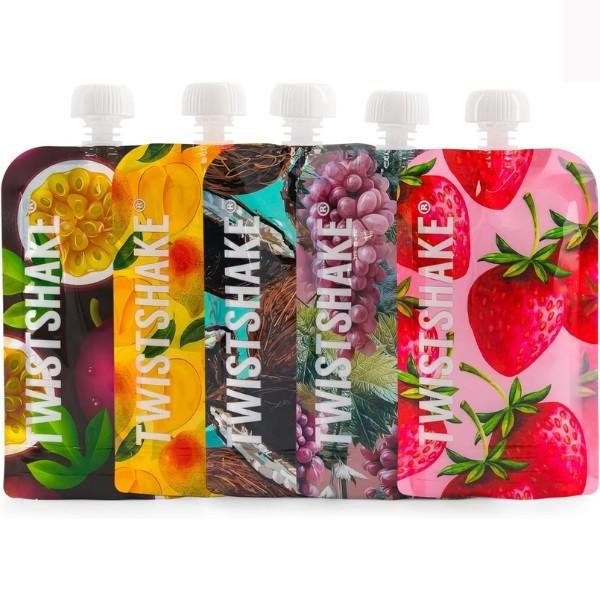 Set de recipiente alimentare U-Grow pentru piure 5 buc. (78617)