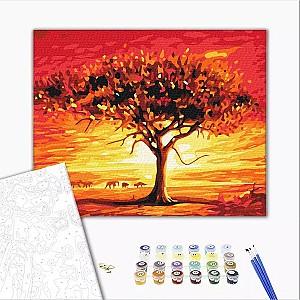 Tablou pe numere BrushMe Soarele desertului (fara cutie)