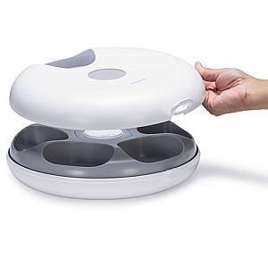 Bol de hrana pentru pisici Beeztees Cat Hrănitor automat pentru pisici ONNI White