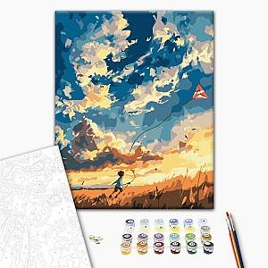 Tablou pe numere BrushMe Prins de cant (fara cutie) 30x40 cm