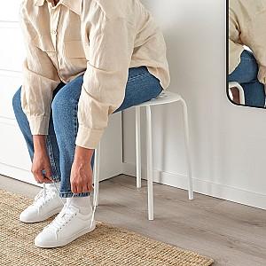 Taburet IKEA Marius 45cm Alb