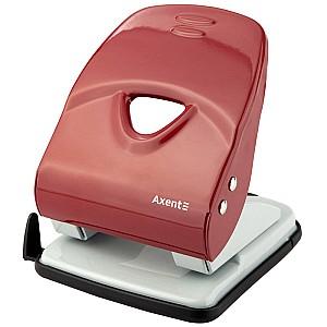 Perforator Axent Exakt-2, 40 coli, roșu, 3940-06-A