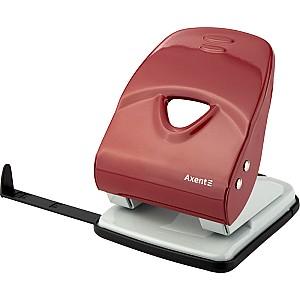 Perforator Axent Exakt-2, 40 coli, roșu, 3940-06-A