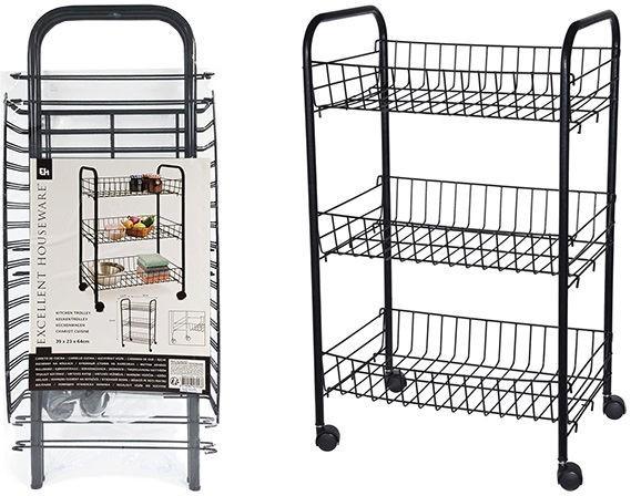 Etajera EH negru (48409)