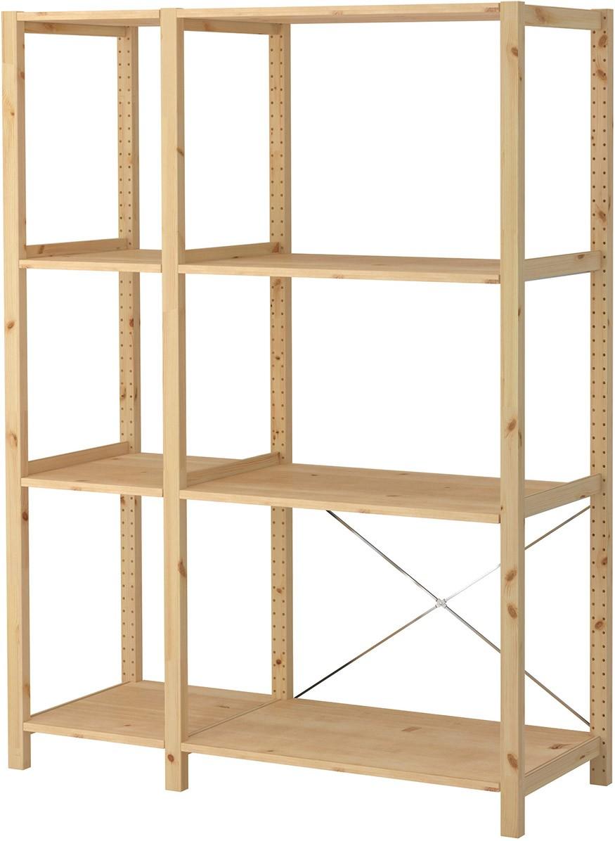 Etajera IKEA Ivar 2 sectiuni 134x50x179 Pin
