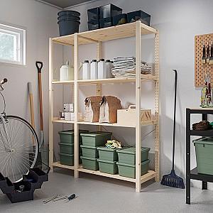 Etajera IKEA Ivar 2 sectiuni 134x50x179 Pin
