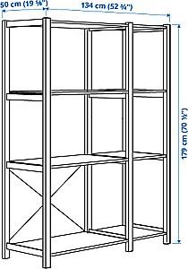 Etajera IKEA Ivar 2 sectiuni 134x50x179 Pin