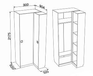 Set dormitor Ambianta Amigo Nr.1 Artisan/Crem