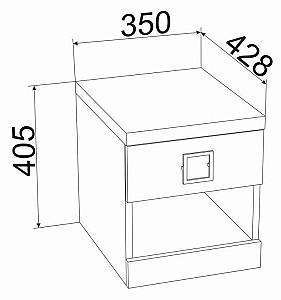 Set dormitor Ambianta Amigo Nr.1 Artisan/Crem