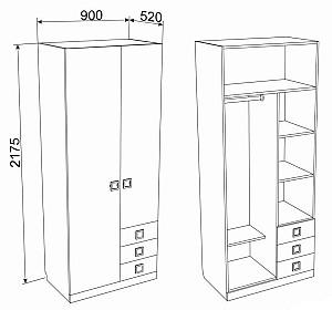 Set dormitor Ambianta Amigo Nr.2 Artisan/Crem