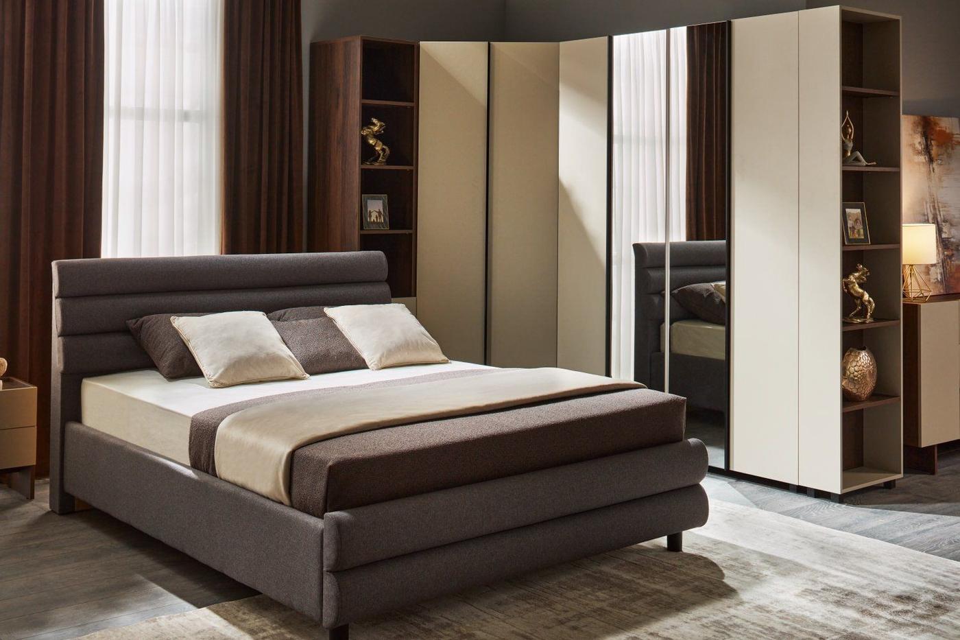 Set dormitor Ambianta Kosmo Gri