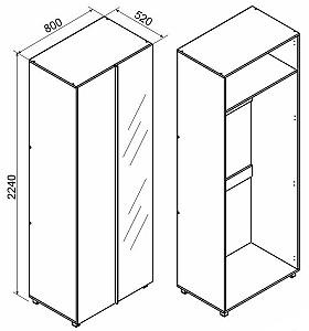 Set dormitor Ambianta Kosmo Gri