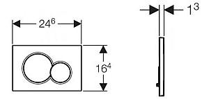 Buton de scurgere GEBERIT Sigma01 White (115.770.11.5)